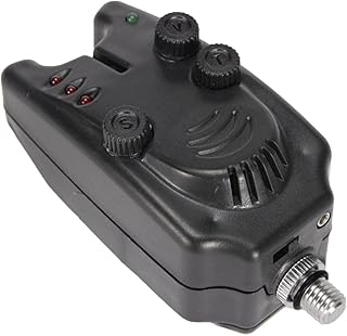 Adjustable Sound Fishing Bite Alarm for Carp Illuminated Swingers, Sensitive Control for Night Fishing Gear|Pole Rod Fishermen Tackle Equipment, LED Indicator LG - Missing