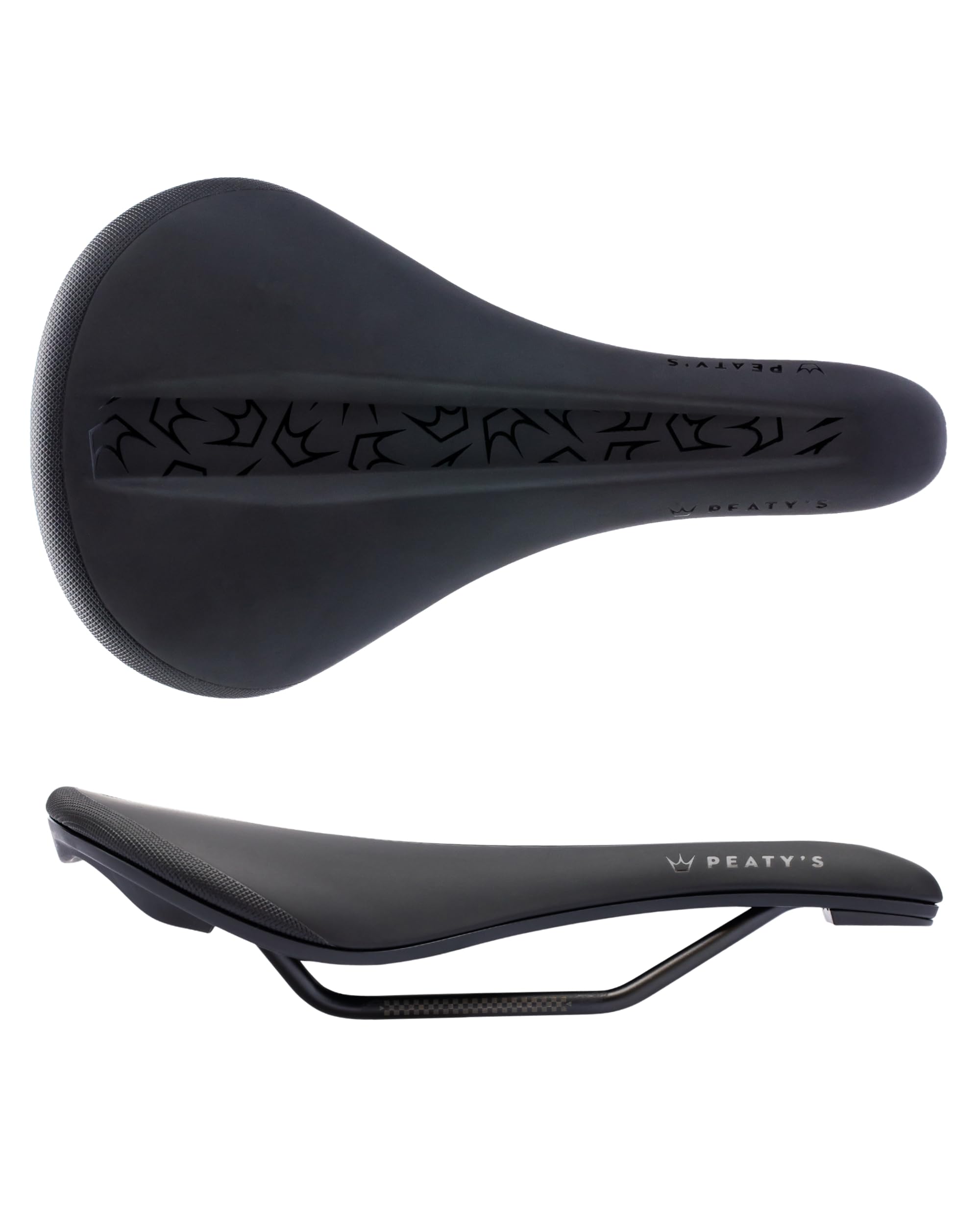 Peaty's Monarch Saddle - Mountain Bike Seat, 260mm | Pressure Relief Channel, 145mm Wide, Waterproof PU Cover, Mountain Bike Saddle, MTB Accessory