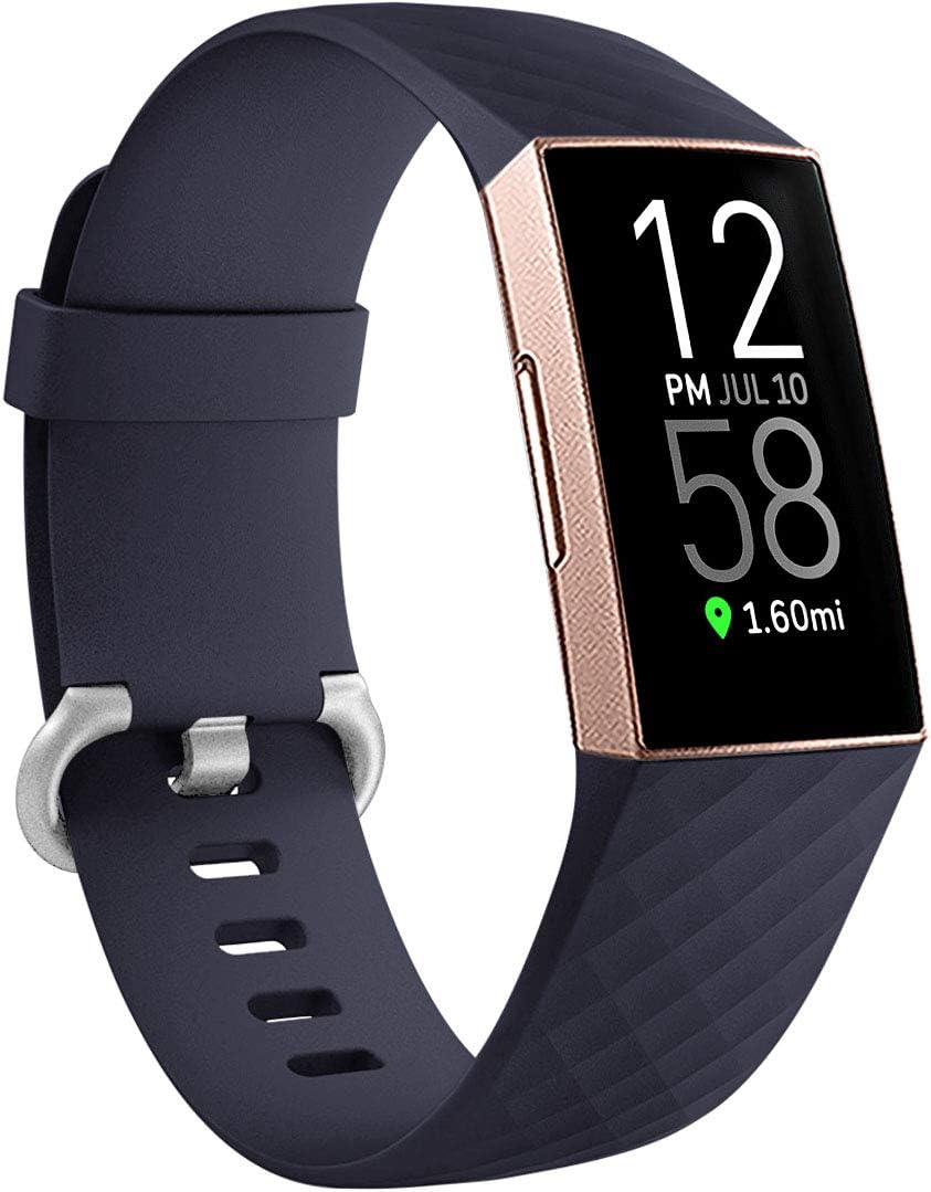 Ouwegaga Bands Compatible for Fitbit Charge 4 and Charge 3 Water Resistant Fitness Wristbands Combo