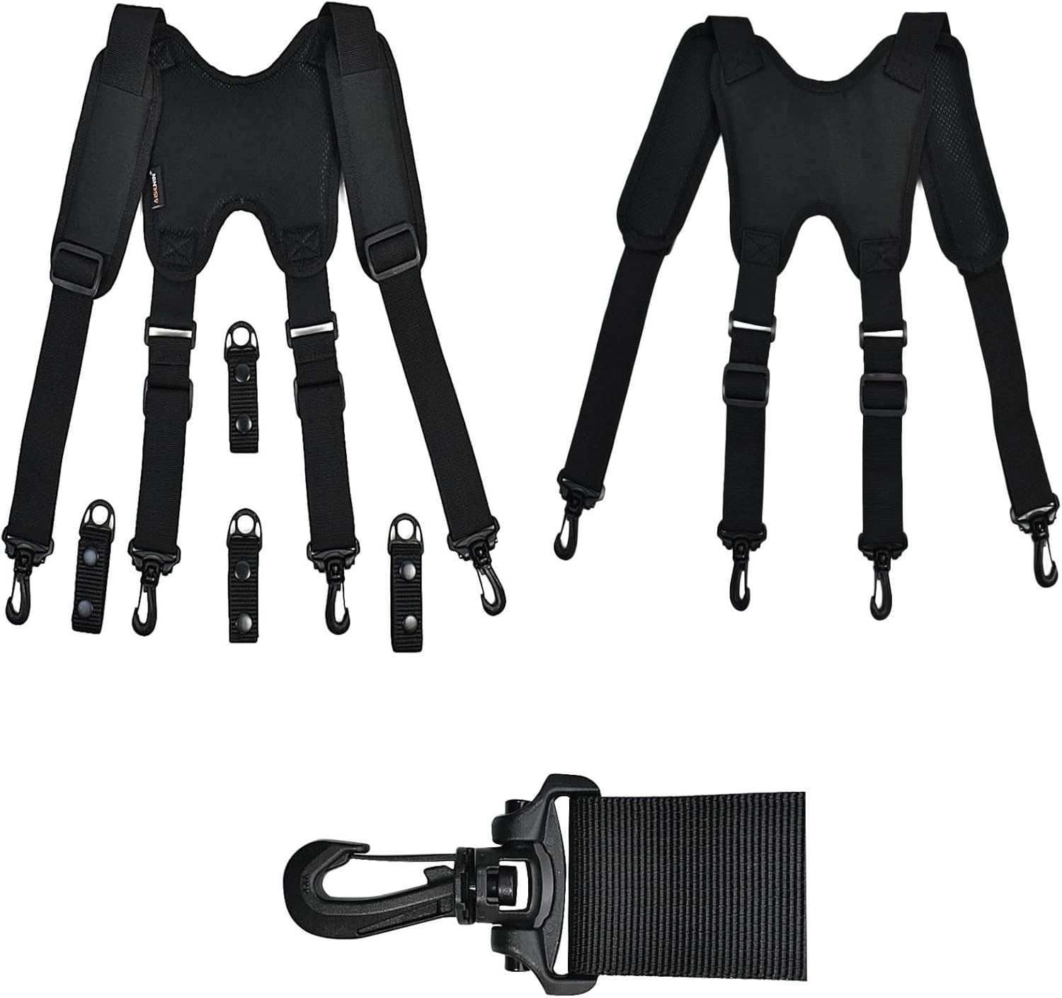 Tactical Suspenders Harness Padded Quick Release MOLLE Duty Belt Inner & Outer Tactical Heavy Duty Belt