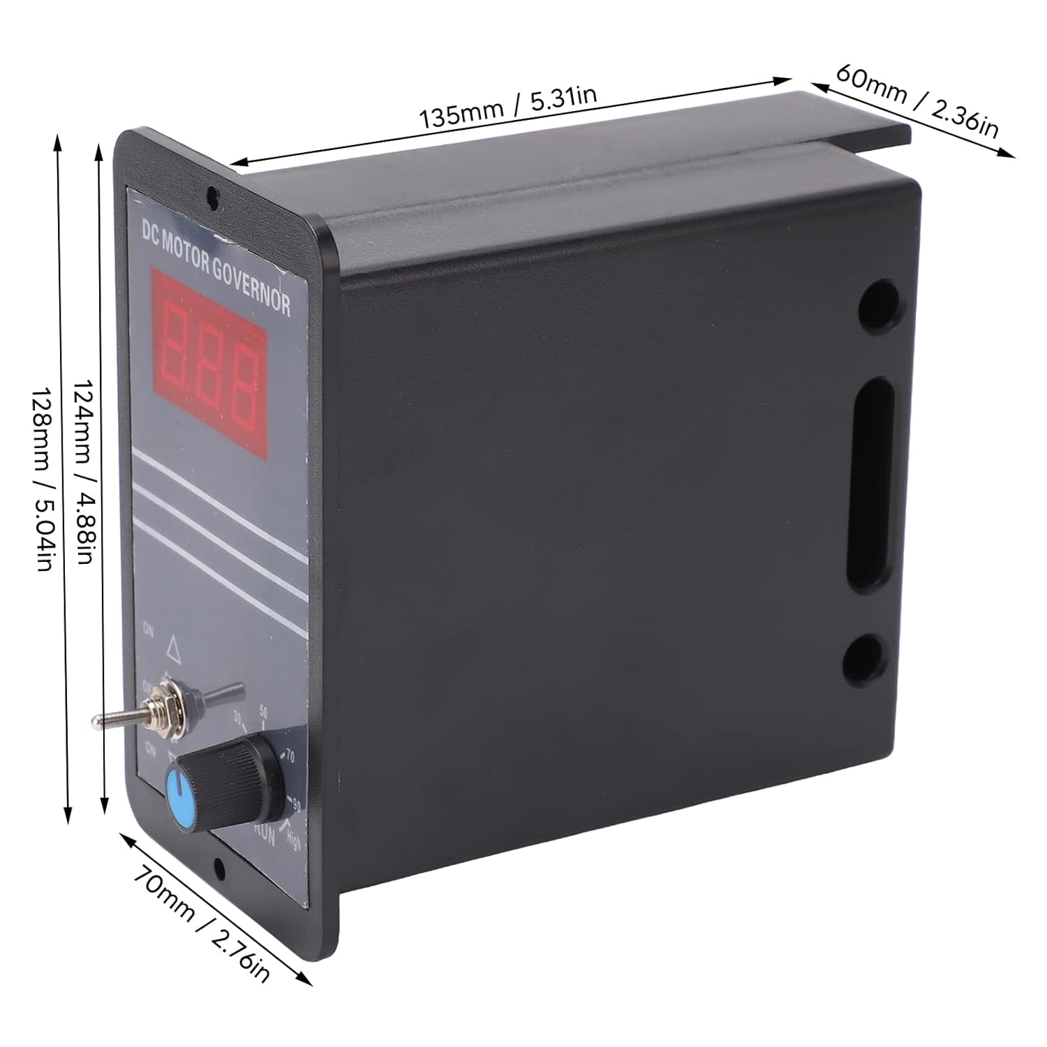 DC Motor Speed Controller Electric Motor Speed Regulator 12‑36V 60A CW CCW Control Switch Regulator with Digital Display PWM Stepless DC Motor Speed Controller