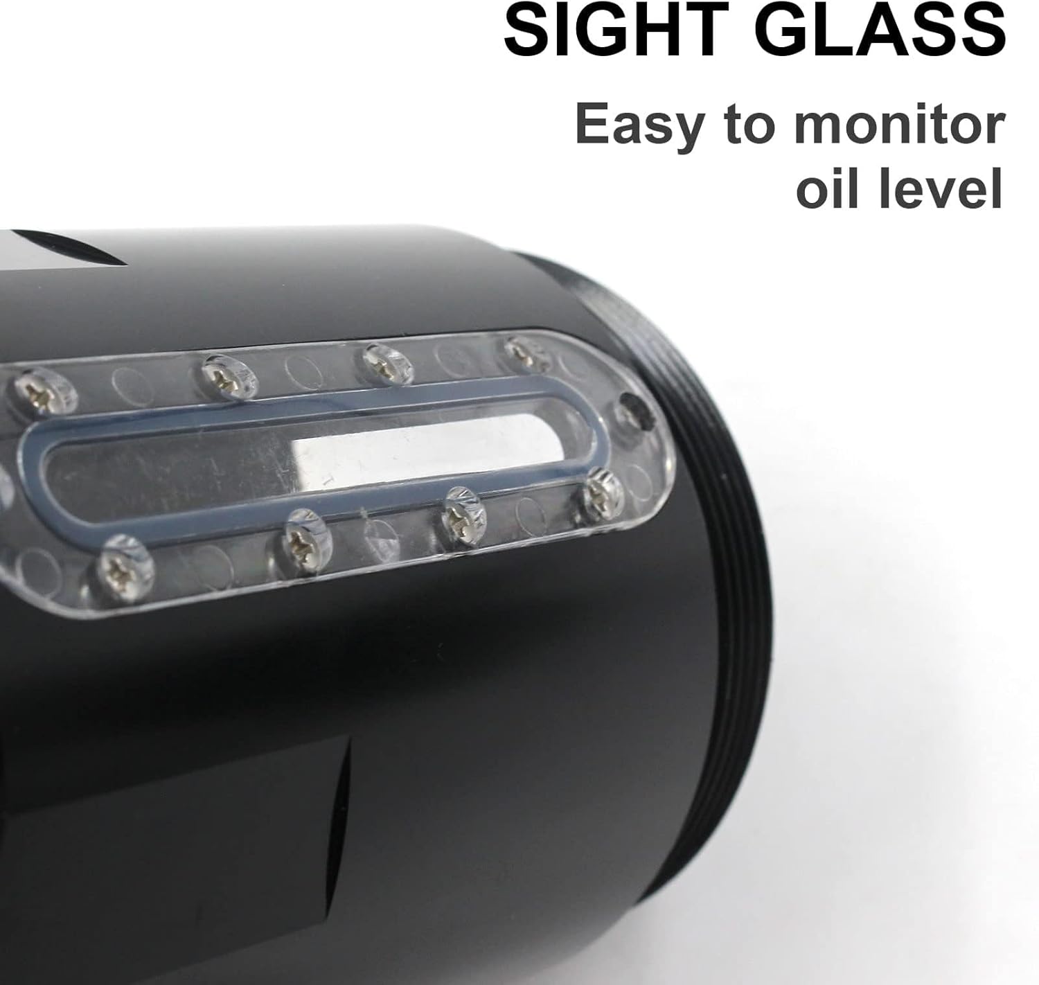 Oil Catch Can Passenger Side Oil Separator Tank with Breather Filter, Sight Glass Fits Ford F150 5.0L/2.7EB/3.5EB 2011-2023, Raptor 3.5L Ecoboost 2017-2023, Expedition 3.5L EcoBoost 2018-2023