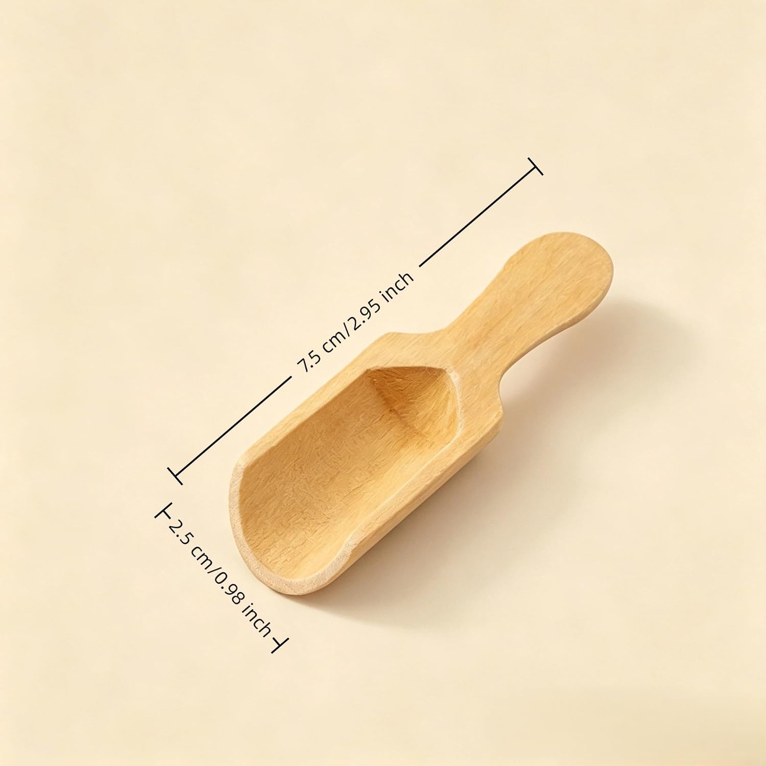 Mini Wooden Spoons, Small Tea Spoon, Salt Spoon, Sugar Spoon, Natural Wood (20)