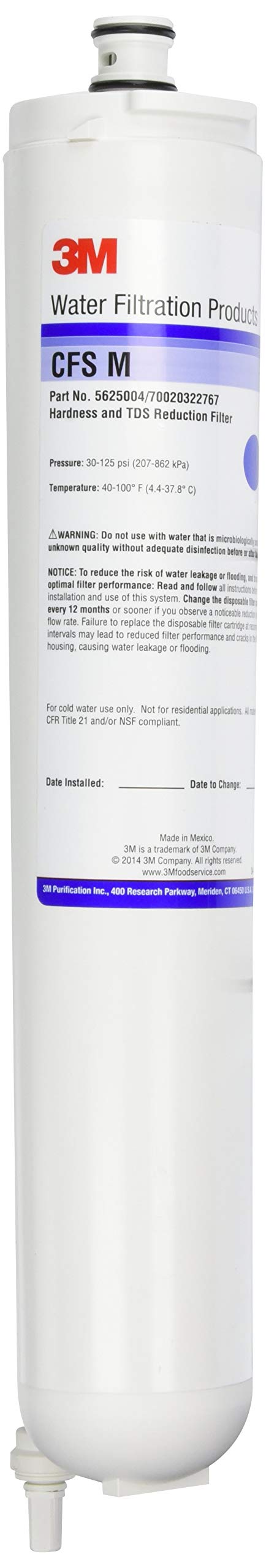 3M ScaleGard Reverse Osmosis Replacement Water Filter Cartridge CFS M, 5625004