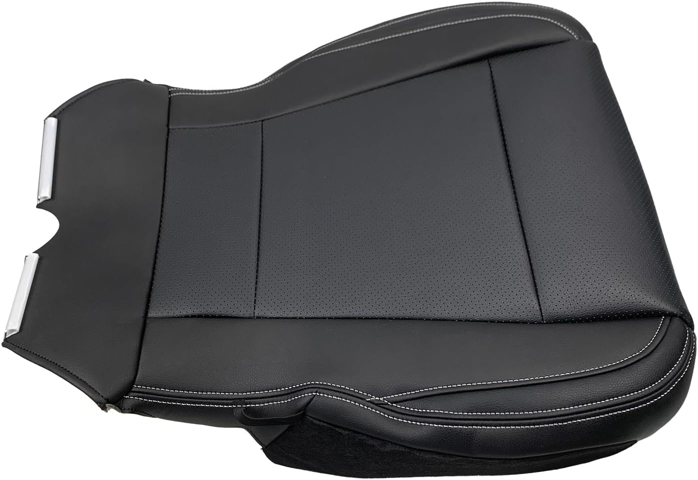 Driver Side Bottom Replacement Leather Seat Cover for Ford F250 F350 F450 F550 2017-2022 Lariat Driver Bottom Perforated Black Leather Seat Cover 6.2L 6.7L 7.3L