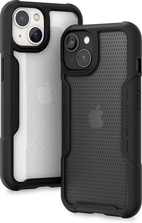 PATCHWORKS Solid Compatible with iPhone 14 6.1 inch 2022 Ultra Thin Shockproof Hard Frosted Back Non Slip Stylish Fit Lightweight Protective Phone Case Military Grade Drop Tested Black