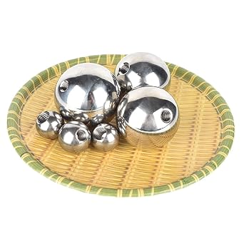Half Hole Threaded Steel Ball, 304 Stainless Steel Threaded Steel Ball, M10 Drilled Threaded Steel Ball, Round Nut, Thread Diameter M10, Steel Ball Diameter,25mm*2pcs