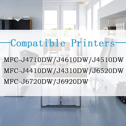 Miniatura 2 de Cartucho de tinta de color compatible LC105 para Brother LC105CL XXL LC105XXL LC105C LC105M LC105Y para impresora láser MFC-J4310DW MFC-J4410DW