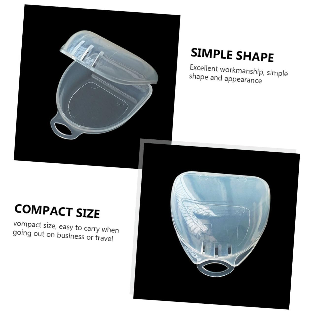 5pcs Orthodontic Retainer Storage Box Set, Portable Denture Organizer Containers Lid, Household Tooth Guard Holder for Boxing Mouth Guard and Dental Appliances