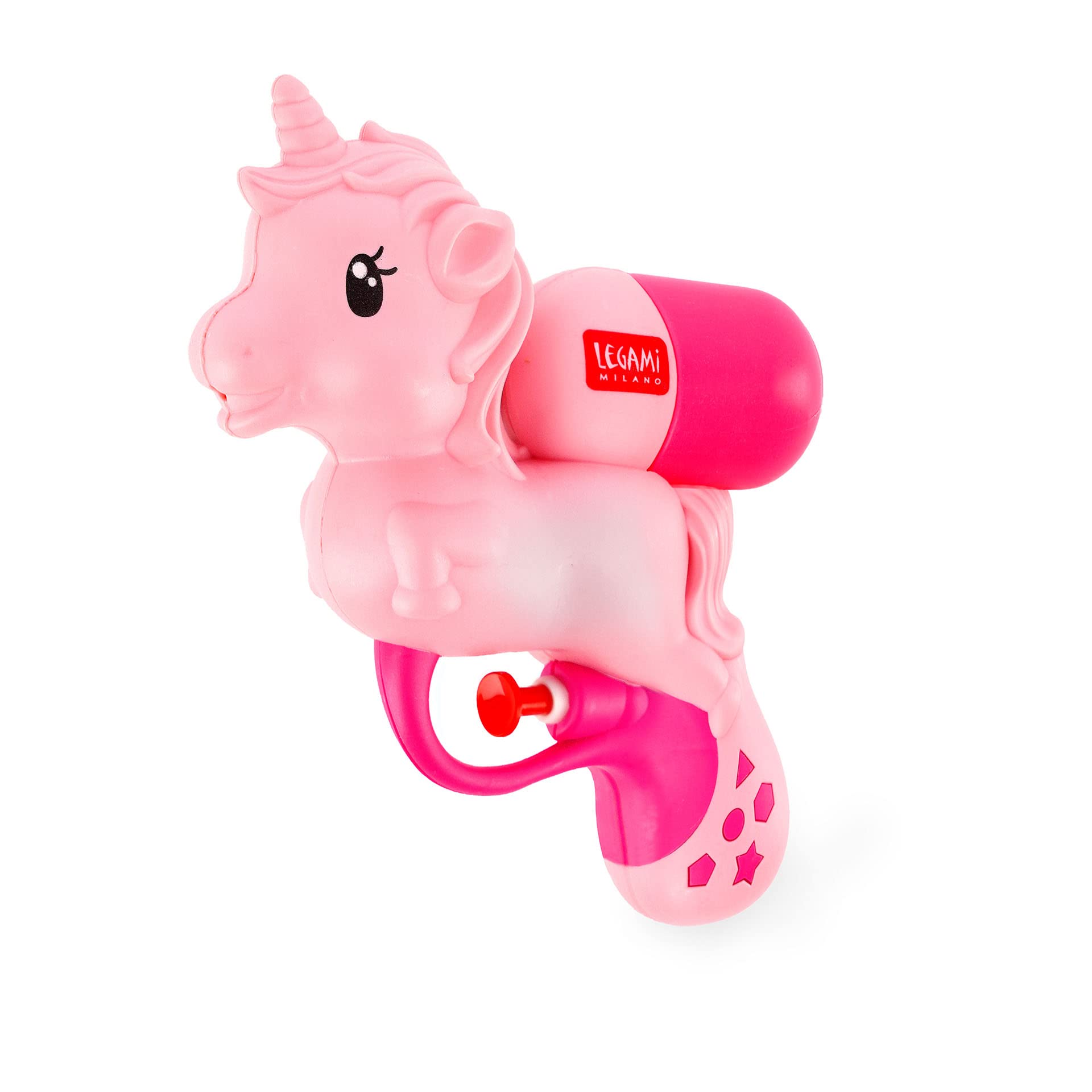 Legami - Water Gun for Children Adults, Powerful, 2.5 m Jet, Ideal for Refreshing Parties, Capacity 50 ml, Unicorn Theme.