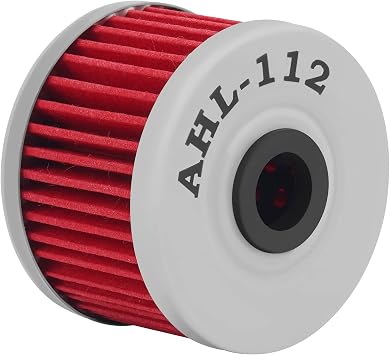 AHL 112 Oil Filter 52010-1053 Compatible with Kawasaki KLX140L/KLX140 140 2008-2016,KLX250 KLX 250 249 2020,KLX250R 250 1991-1997,KLX300R 300 1996-2008,KX450F 450 2006-2011,Ninja 125 125 2020