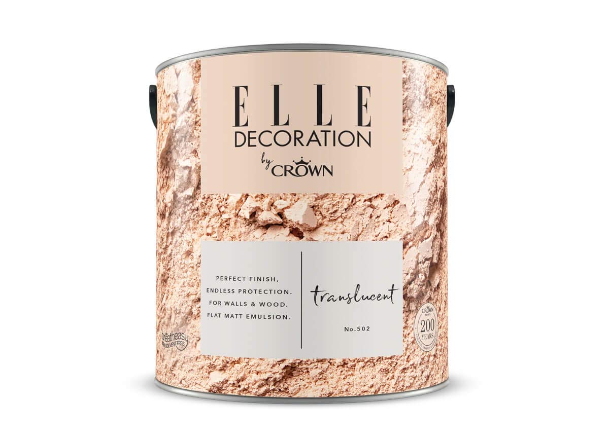 Crown Translucent Elle Decoration By 2.5L Flat Matt Emulsion Paint - No 502