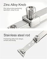 Vista 4 de Bisagras para ventana abatible, estancias, tapón, soporte, cerradura - base fija plana, estilo plateado rociado, modelo 04, 6 ranuras fijas, 2 pares