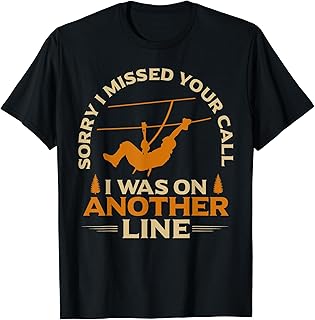 Zipline Adventure Ziplining Gloves Ziplining Ornament T-Shirt