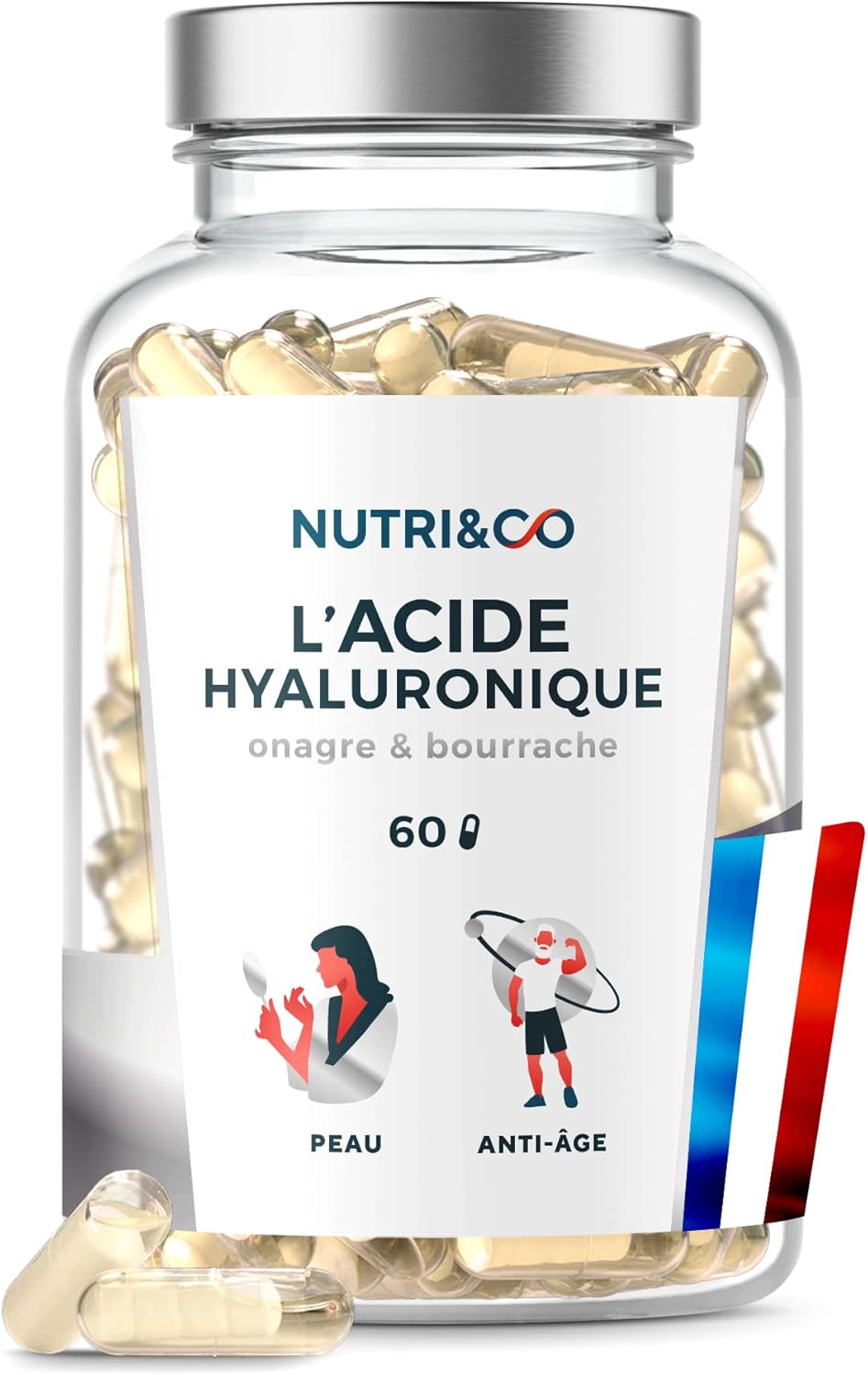 NUTRI & CO Acide Hyaluronique : Avis sur la Formule Anti-Age avec Huile d’Onagre et Bourrache pour Hydratation et Élasticité – Test des Gélules Vegan Made in France. NUTRI & CO Acide Hyaluronique : Avis sur la Formule Anti-Age avec Huile d’Onagre et Bourrache pour Hydratation et Élasticité – Test des Gélules Vegan Made in France.