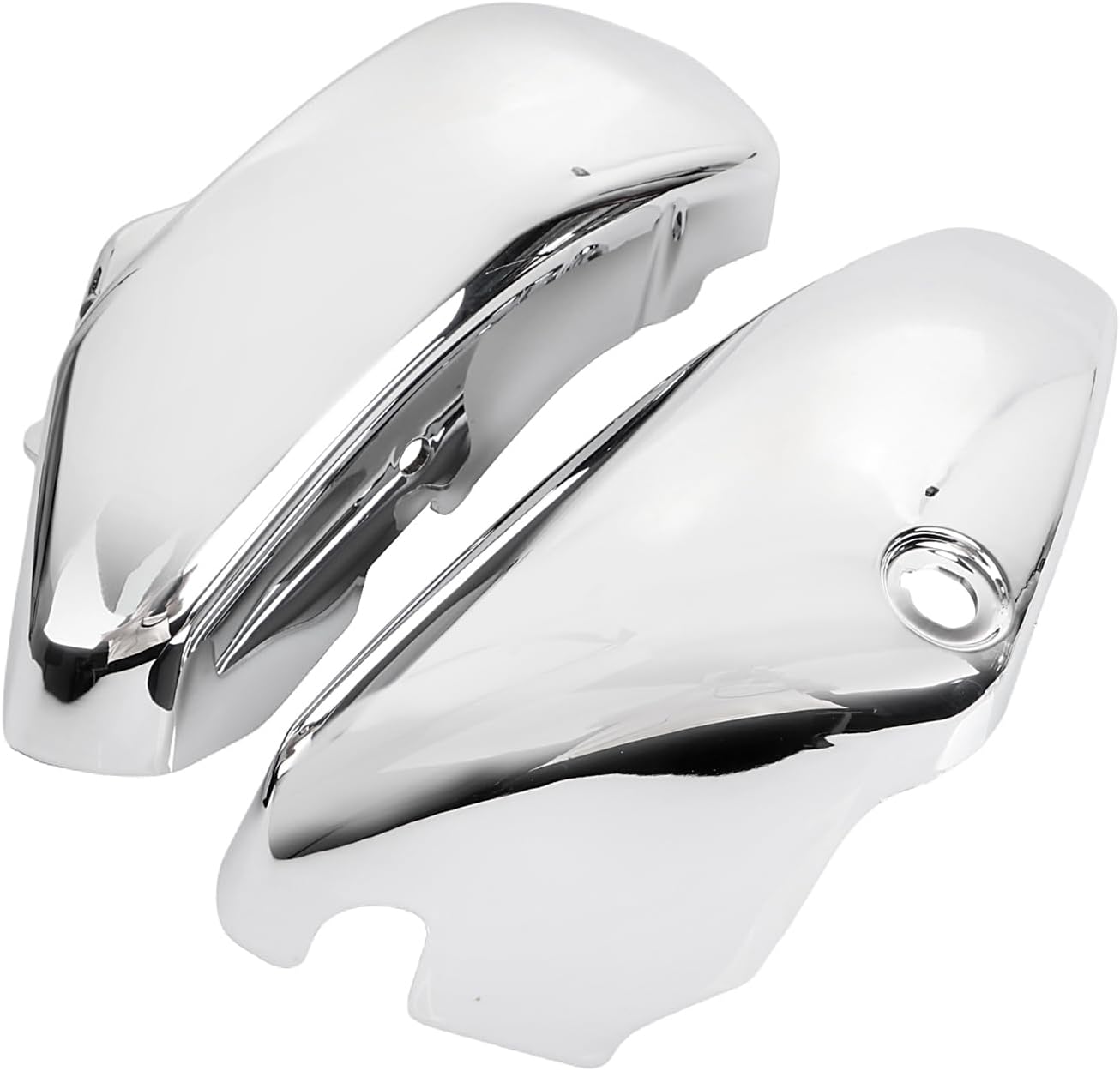 Chrome Battery Side Covers Left Right Motorcycle Battery Side Panel fit for Suzuki Boulevard Voluisa C50 VL800