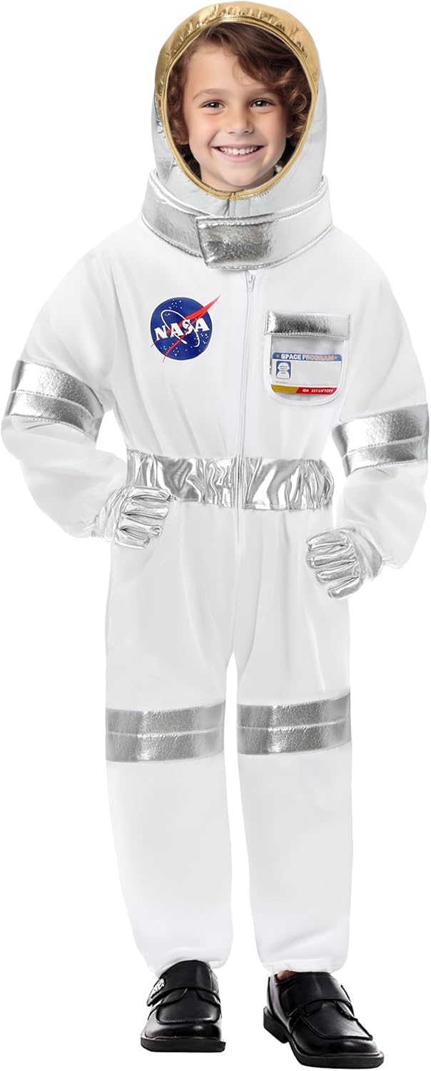Kids Astronaut Costumes Pilot America Spacesuit for Boys Girls Space Jumpsuit Role Play Dress up Set 3-12 Years - Image 2