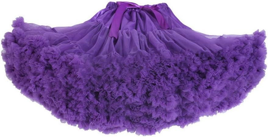 Beautifulfashionlife Women's Petticoat Satin Tulle Pettiskirt Tutu Skirt