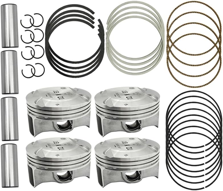STD Engine Piston w/Rings Kit, 55567934 25192330 55576441 623597 Replacement Pistons Fits for Chevy Sonic Cruze Limited 1.8L 2011-2018