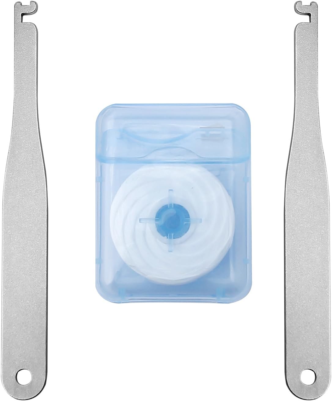 piklip Reusable Dental Floss Holder - Innovative Double-Handle Design for Easy Cleaning and Eco-Friendly Oral Care with 164ft (50m) Comfort Mint