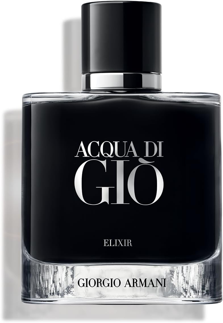 Acqua di Giò – Elixir – Cologne for Men - Woody & Earthy Fragrance - With Notes of Violet, Leather, and Marine Accords – 1.6 Fl Oz