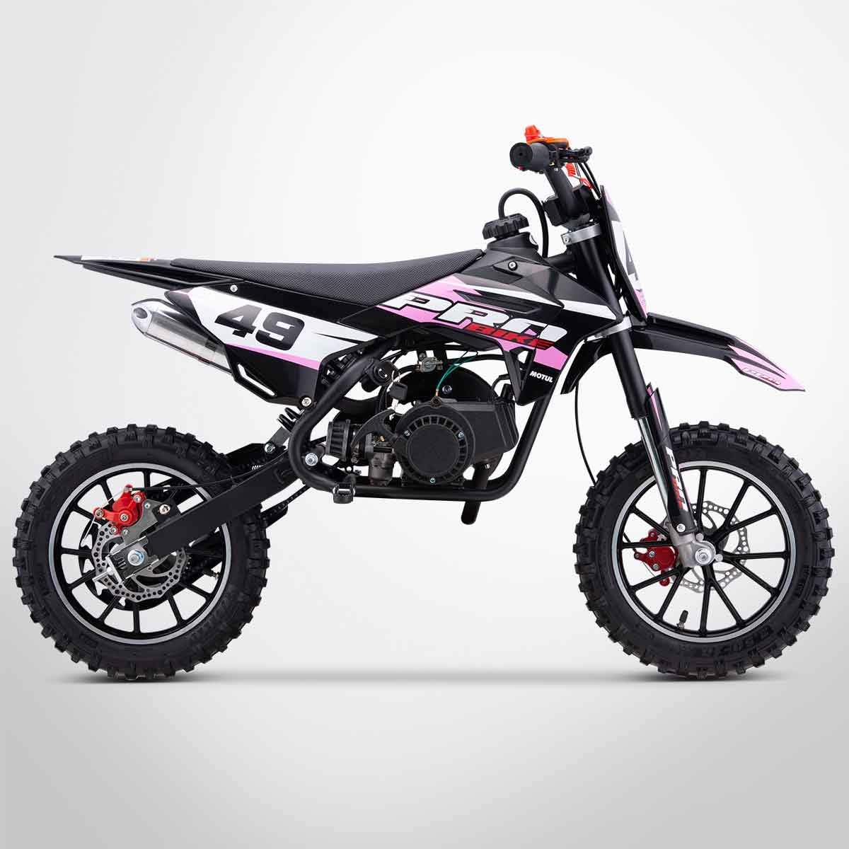 Pocket Cross PROBIKE 49 / Mini Moto Enfant 50cc / Édition 2025 / Rose