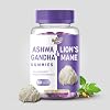 Lionemane and Asghawanda Gummies – Adaptogenic Mushroom Blend with Rhodiola, Bacopa & Holy Basil – Brain, Mood & Immune Support for Adults – Cortisol & Stress Relief, Vegan – 60 Gummies