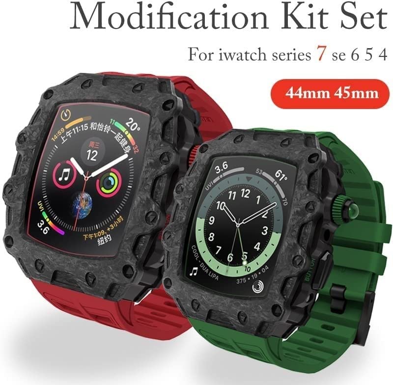 Protégez Apple Watch 45mm boîtier carbone anti rayures - 3