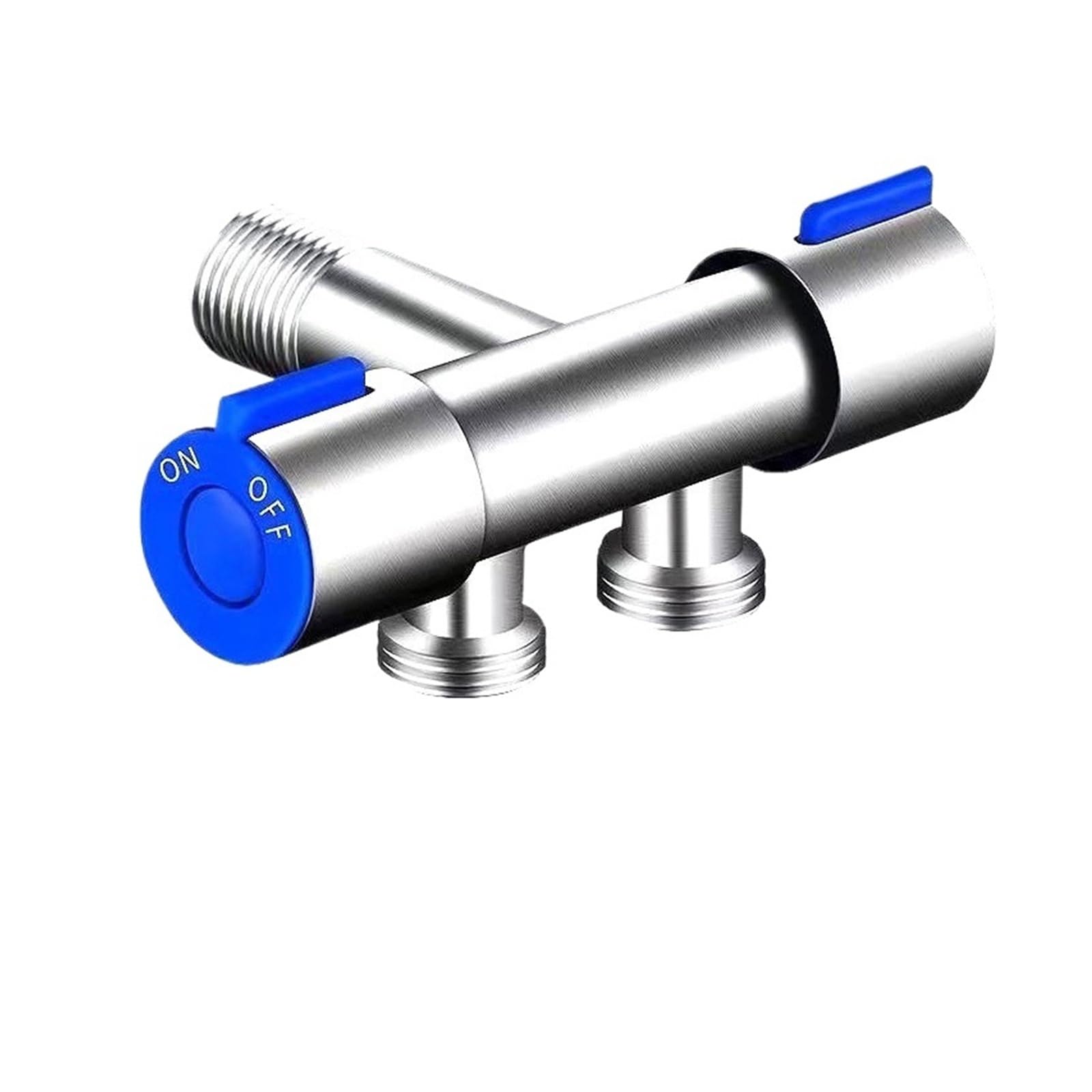Bvhisehp B 304 Stainless Steel 1 In 2 Out Dual Control Angle Valve 4 Points Water Distributor Switch