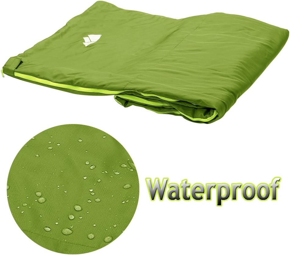 Wealers Lightweight Sleeping Bag - Zip up Bedroll| Water Resistant Carrying Case| Storage Tote - for Travel, Camping, Sleepovers, Overnights, Hiking, and More
