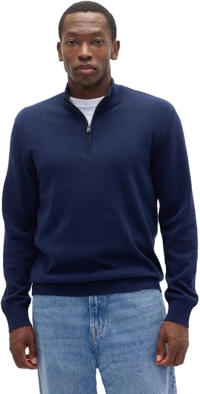 GAP mens Half Zip Mockneck Sweater
