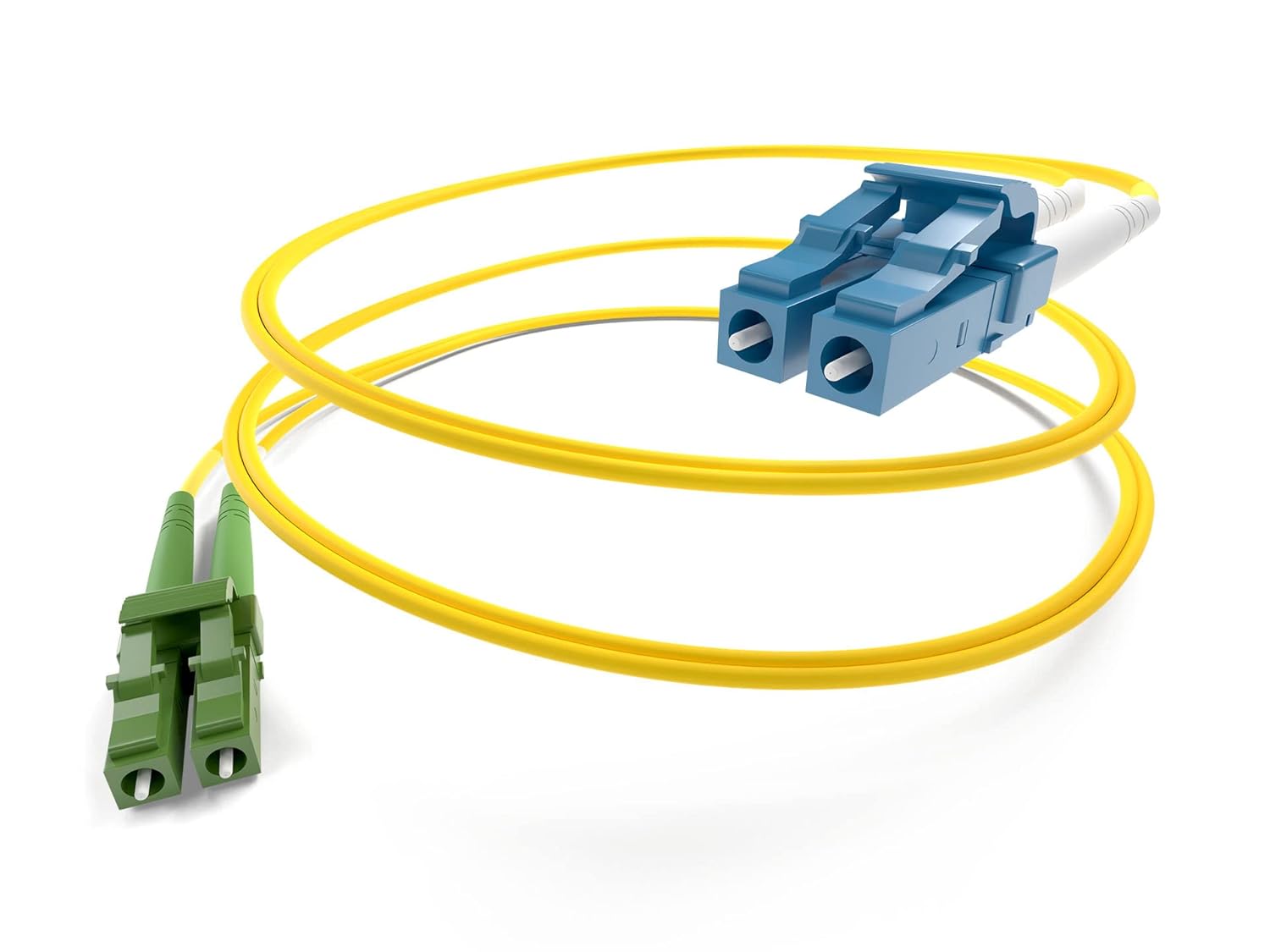 Fiber Optic Cable Single Mode 9/125 DX LC(APC)-LC(UPC) 10 Meter |OS2 |SM | Duplex
