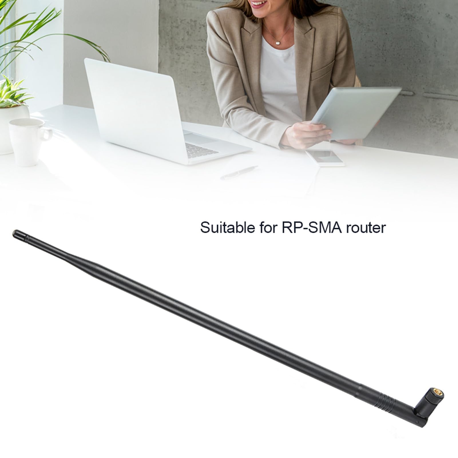 Antenne WiFi double bande 12 DBI 2,4 GHz 5 GHz à gain élevé avec connecteur RPSMA sans fil WiFi Antenne Extender
