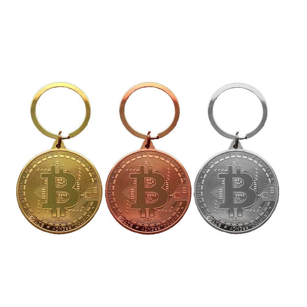 Bitcoin Keychain Metal Bitcoin Key Ring For Art Decoration Gift |  Desertcart Seychelles