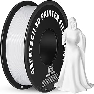 GEEETECH PLA-Filament, 1,75 mm, 3D-Drucker, PLA-Filament für 3D-Drucker, 1 kg Spool, Weiß