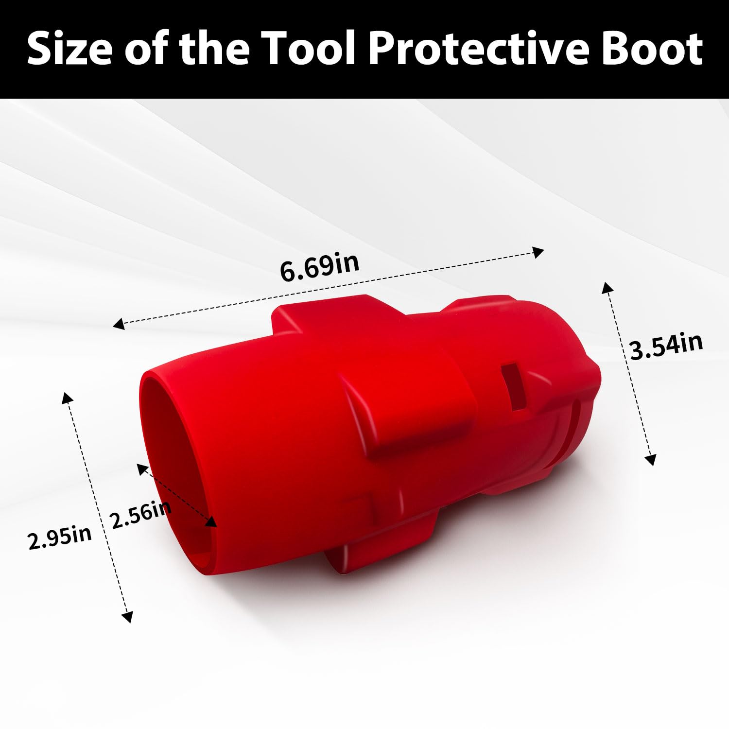 Protective Rubber Boot Cover For Milwaukee M18 FUEL 1/2" High Torque Impact Wrench (2967-20 Series) - Durable Silicone Shield - View #4