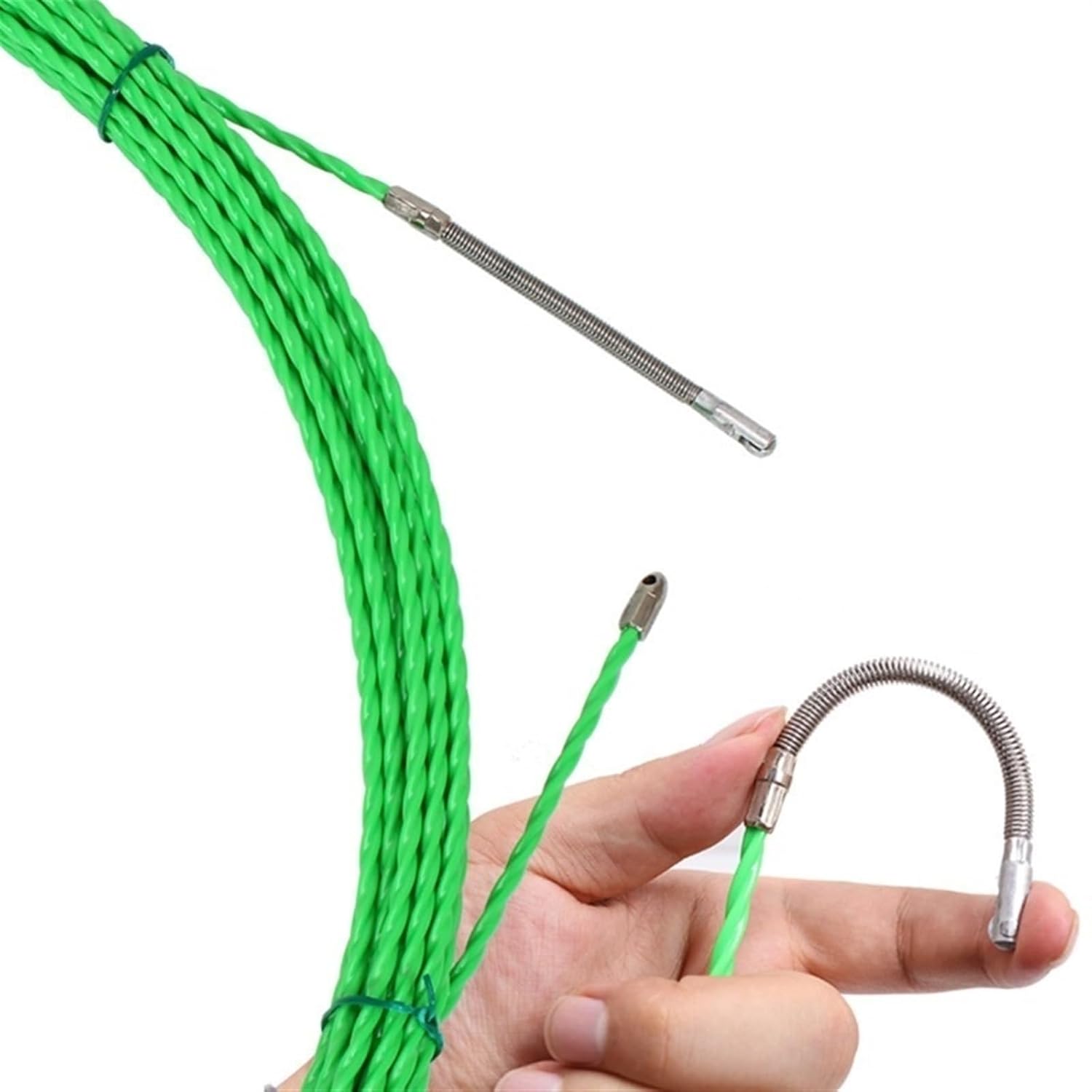 Outdoor Extension 5 Meters 30 Meters Cable Wire Puller Electrical Wire Fish Tape Electrician Construction Device Tools Solar sheathed(Color:Red,Size:15meter)