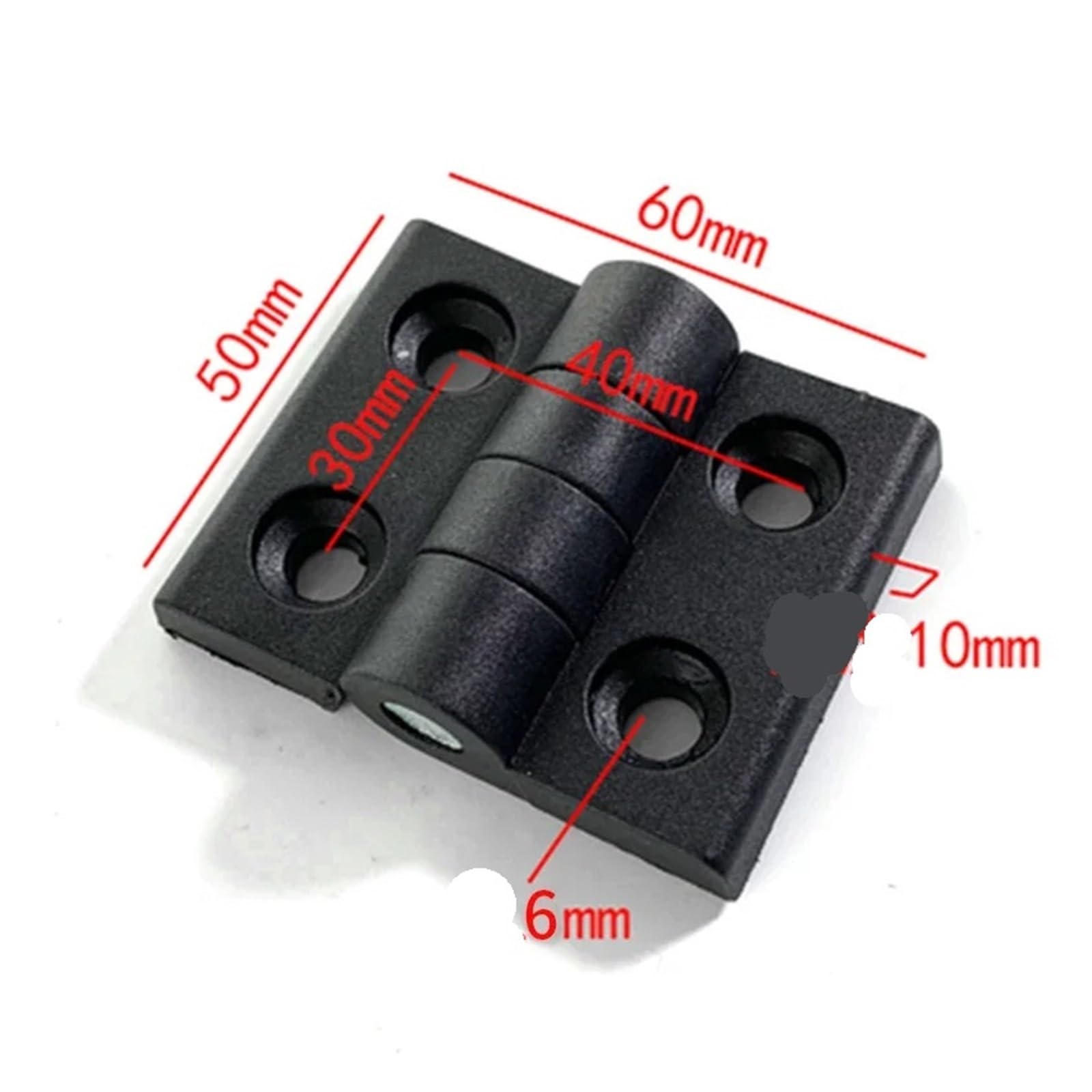 Cerniere per porte con cuscinetti a sfera per impi 10 pezzi piccola cerniera nera mini porta in plastica cuscinetto scatola di distribuzione porta armadio scatola industriale cerniera ammortizzante re