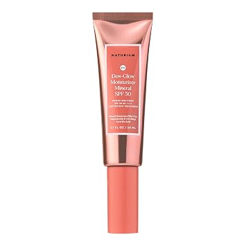 Naturium Dew-Glow Moisturizer Mineral SPF 50, Face Sunscreen, 1.7 fl oz