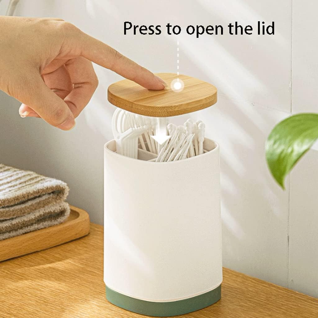Ceramic Toothpicks Container ，Plastic Toothpick Case，Fashion Push Type Toothpick Holder Portable Toothpick Dispenser Reusable Dispenser Compartment Toothpicks Case Chic(Red)