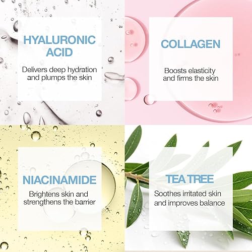 Miniatura 7 de Naisture - Kit de spa coreano en casa para hombres con máscara para el cabello, máscara de colágeno, máscara de árbol de té, máscara de ácido