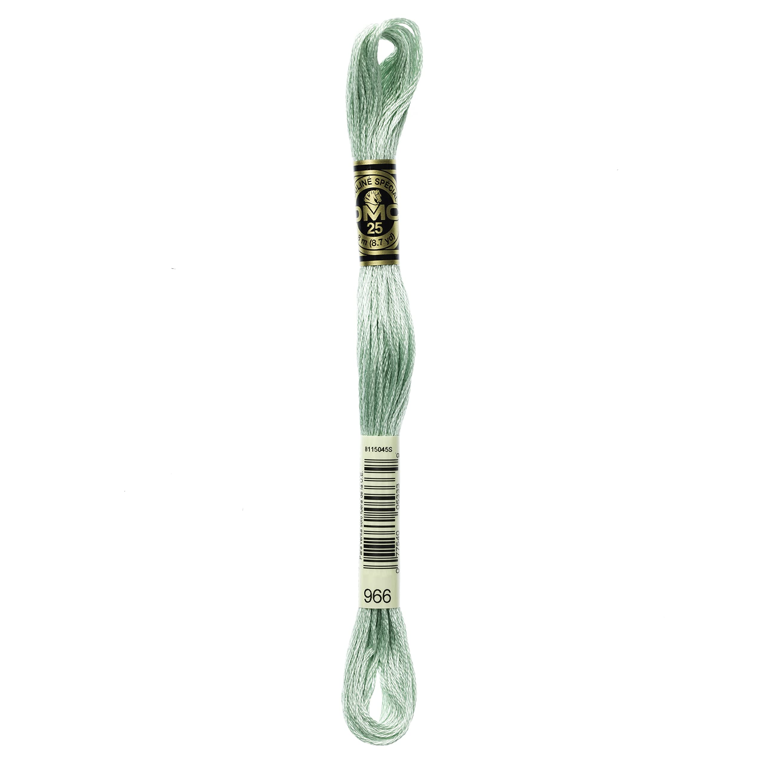 Dmc 966 Medium Baby Green 6-Strand Embroidery Cotton Floss, Medium Baby Green