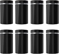 Vista 5 de Paquete de 8 tornillos de separación, tornillos publicitarios de 1 x 1.34 pulgadas, soportes de acero inoxidable para letreros de vidrio acrílico