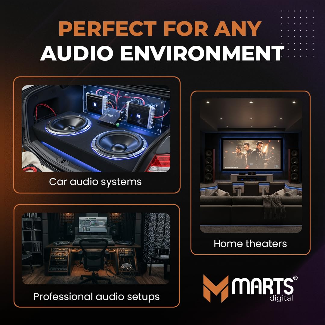 Marts Digital 4v 6 Input /12 Output Channels Bluetooth Android/iOS BTX12 DSP