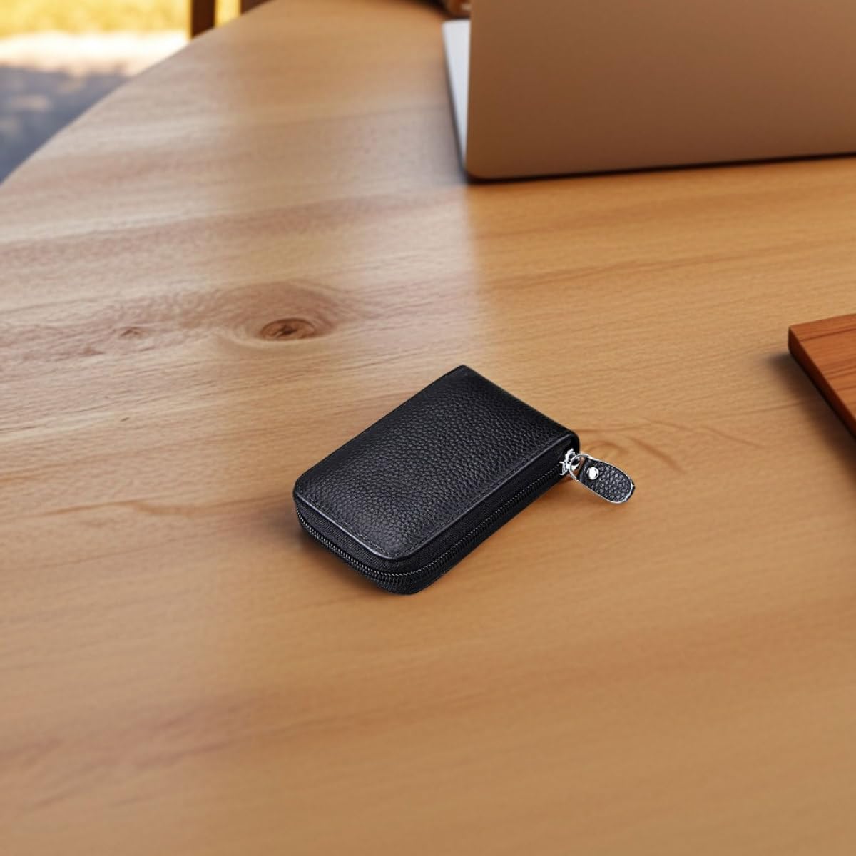 2 Portacarte in con Zip Resistente Portatessere con Molteplici Scomparti per e Banconote Custodia Unisex per