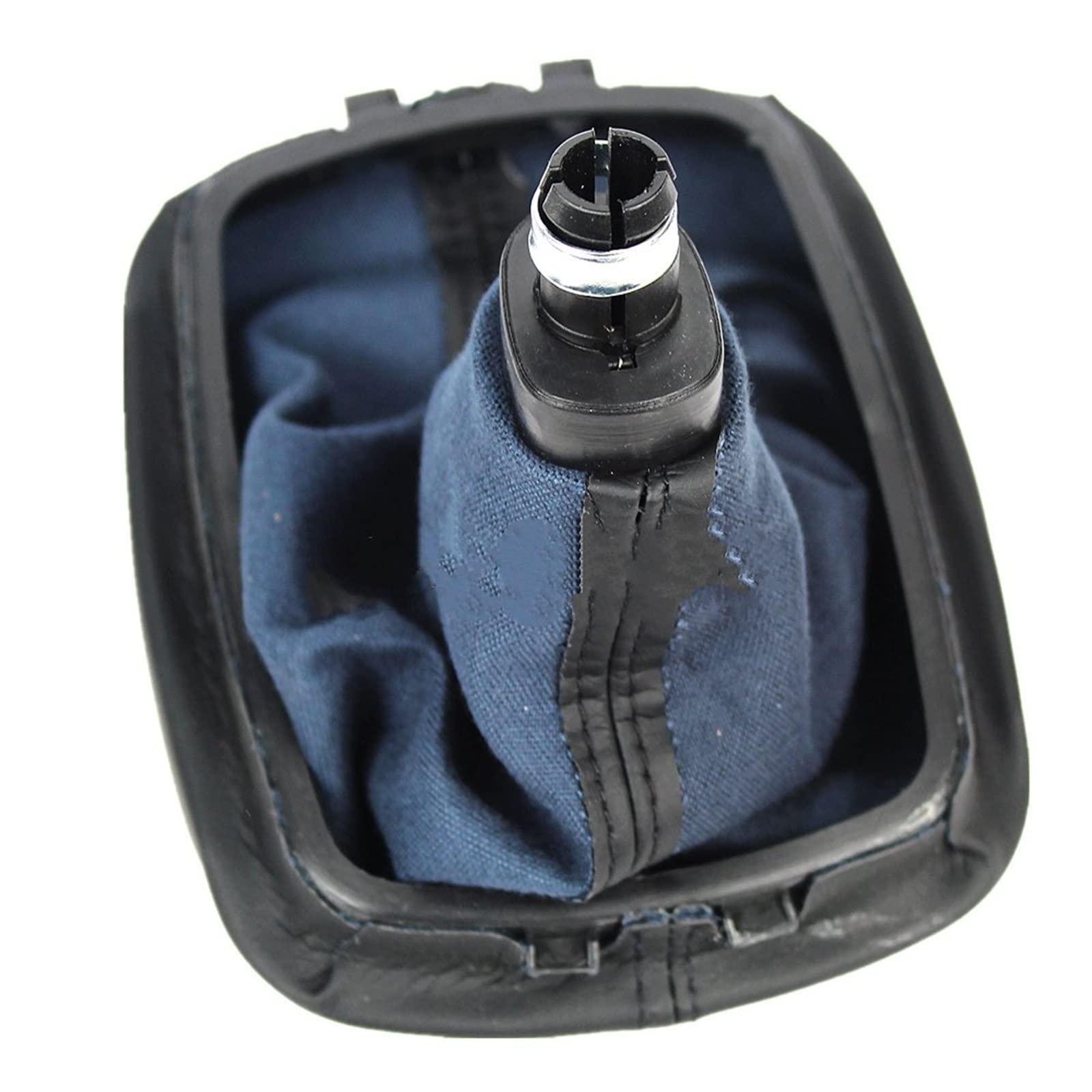 Cuffia In Pelle Per Leva Del Cambio – Compatibile Con Skoda Octavia I (1996-2006) Cambio Manuale, Colore Nero Con Cuciture - 4