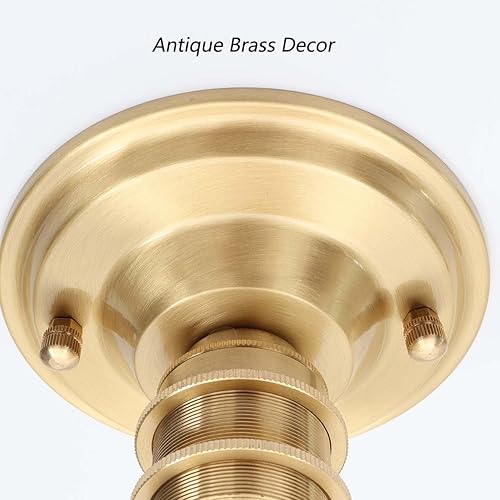 Miniatura 2 de Bieye CC03 Antiguo latón galvanizado cerca del techo de la lámpara de la lámpara del toldo Kits para la sala de estar pasillo