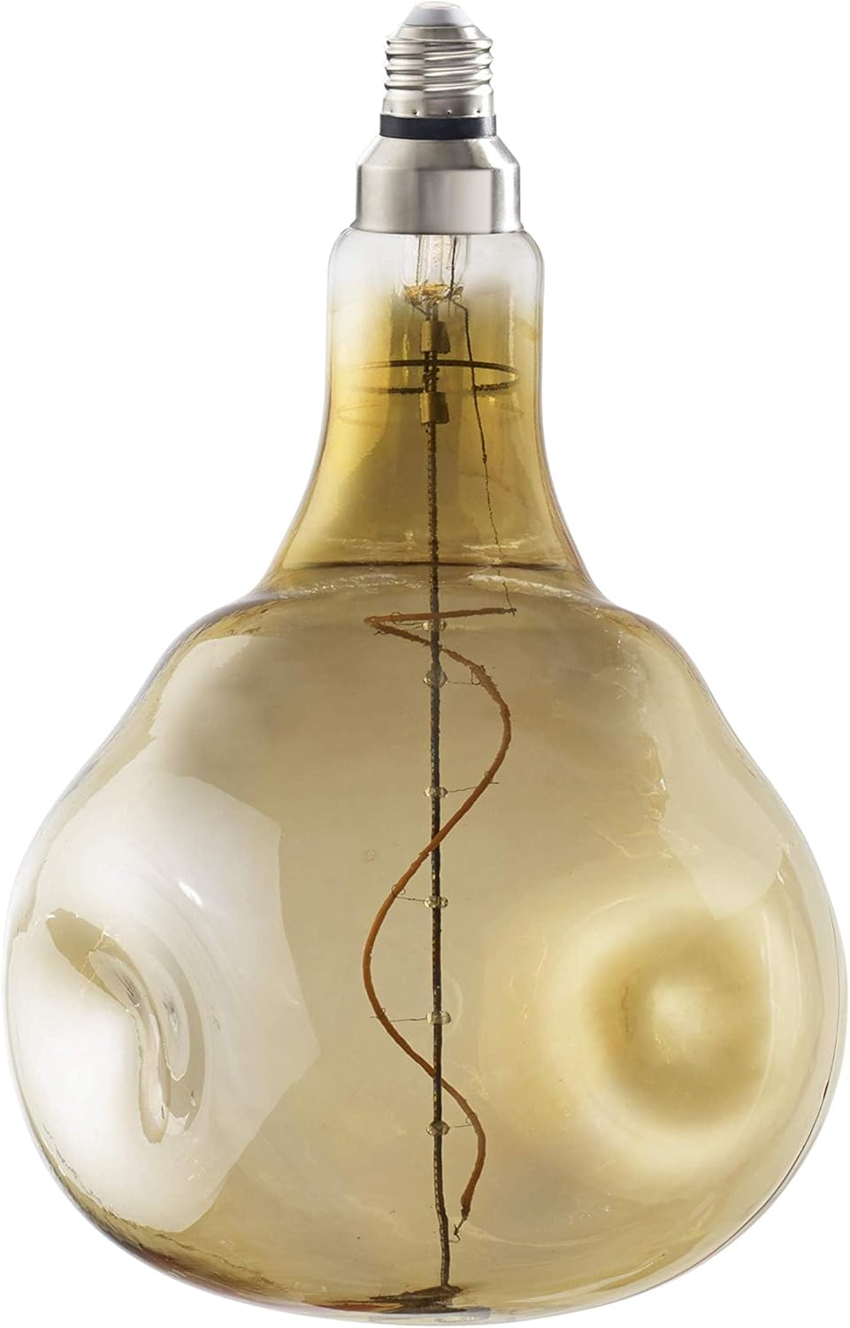 Bulbrite LED Grand Filament Nostalgic Orb Shaped Light Bulb, 60 Watt Equivalent, 2000K, Antique