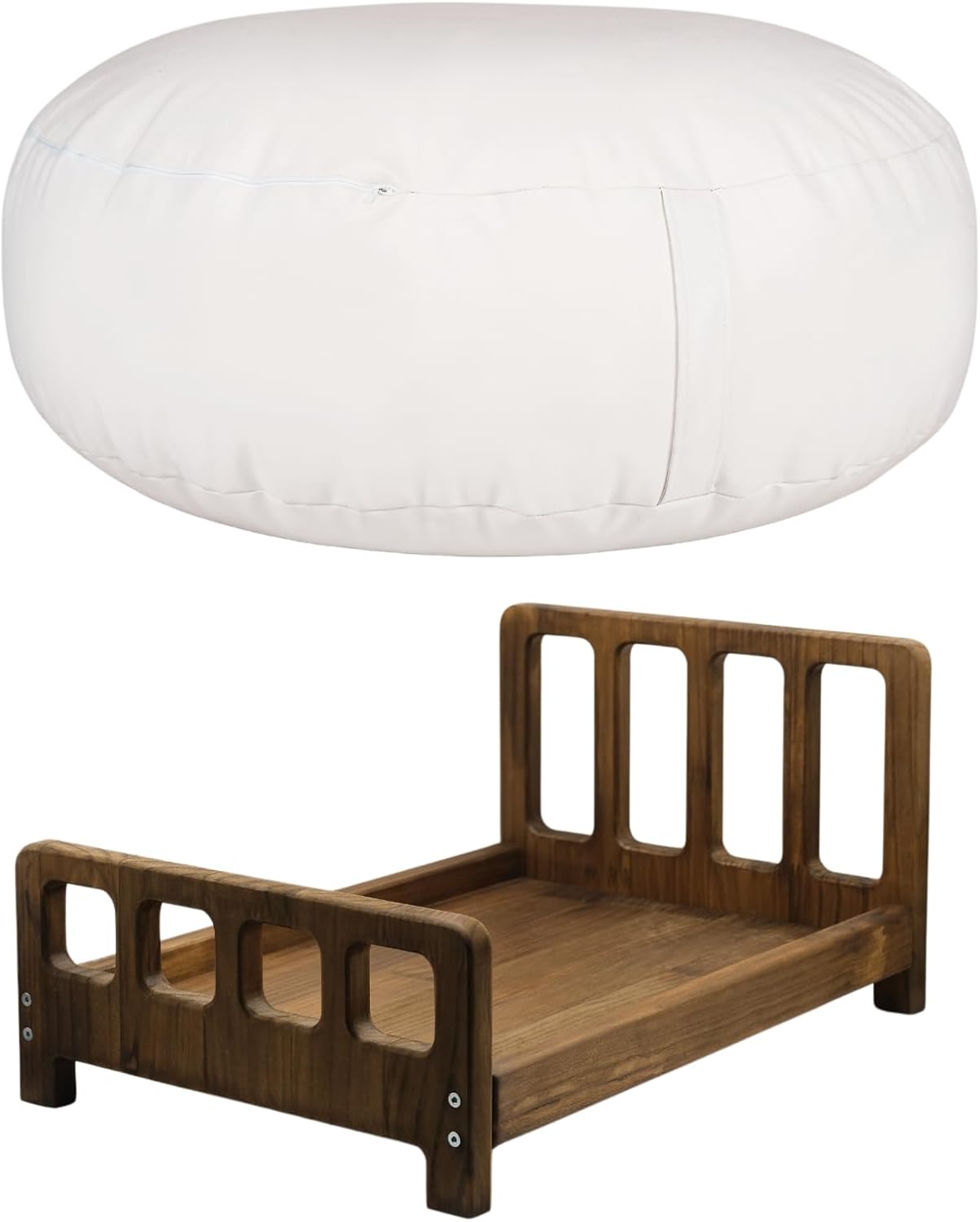 Newborn Photography Props Bed + Travel Size Newborn Photography Beanbag 32in Bean Filling Not Included Baby Photoshoot Props for Professional Photographers Studio Sessions Newborn Photo Sessions