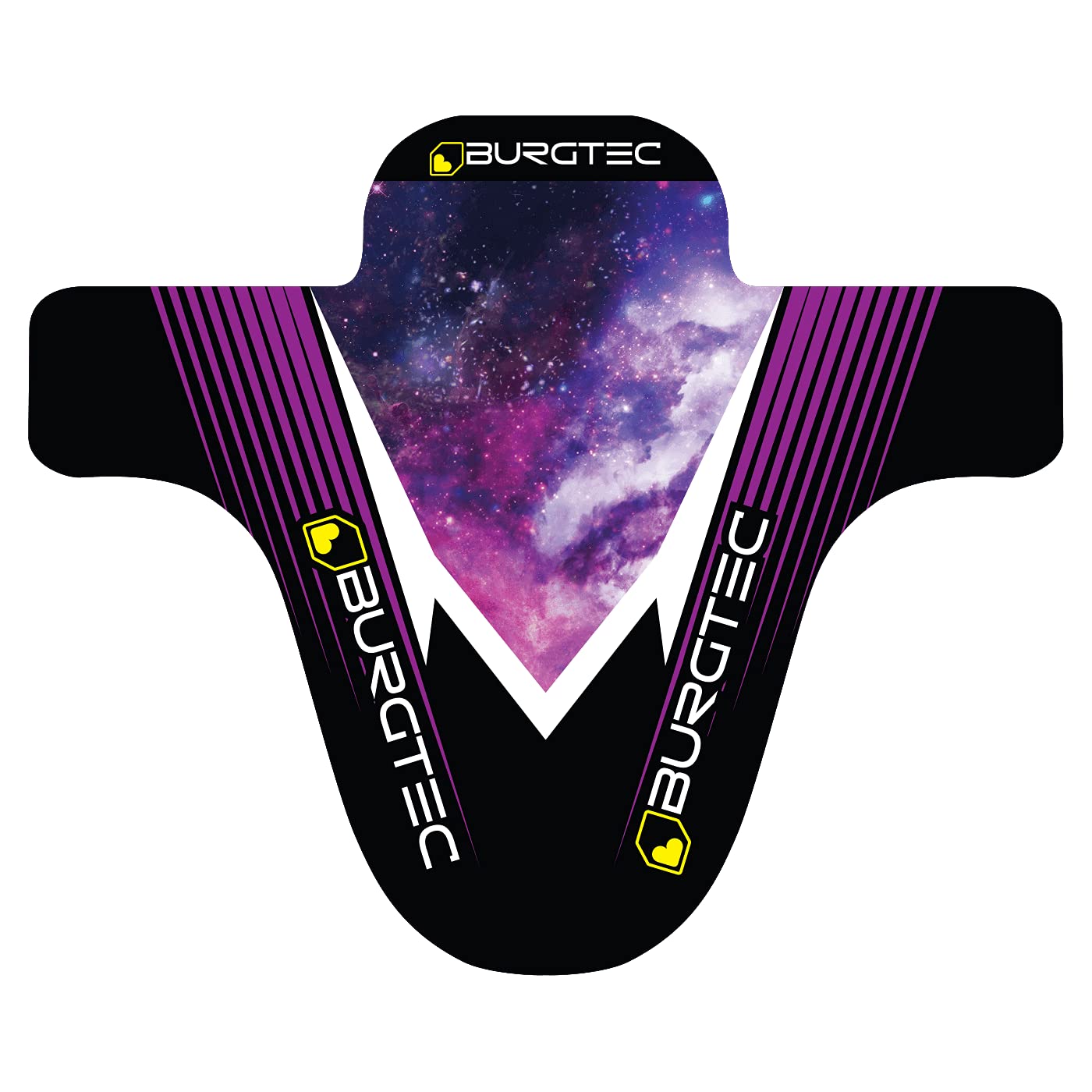 Burgtec Moto Front Mountain Bike Mudguard - Nebula/MTB Mud Fender Shield Guard Face Bicycle Cycling Cycle Biking Board Muck Rain Water Puddle Wet Weather Trail Riding Downhill Accessories โ image 1